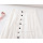 Womens Single Breasted Chiffon White A-line Decorative Skirt